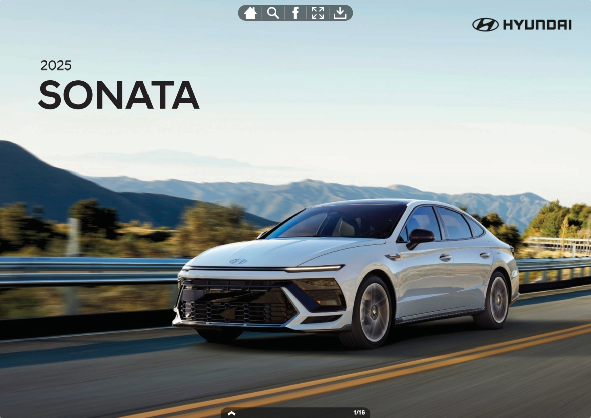 Hyundai 2025 Sonata brochure cover