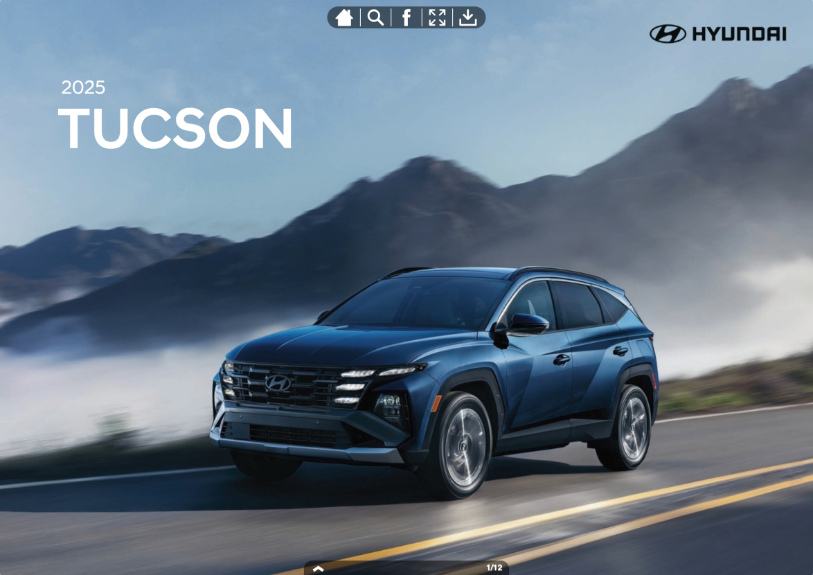 Hyundai 2025 Tucson brochure cover