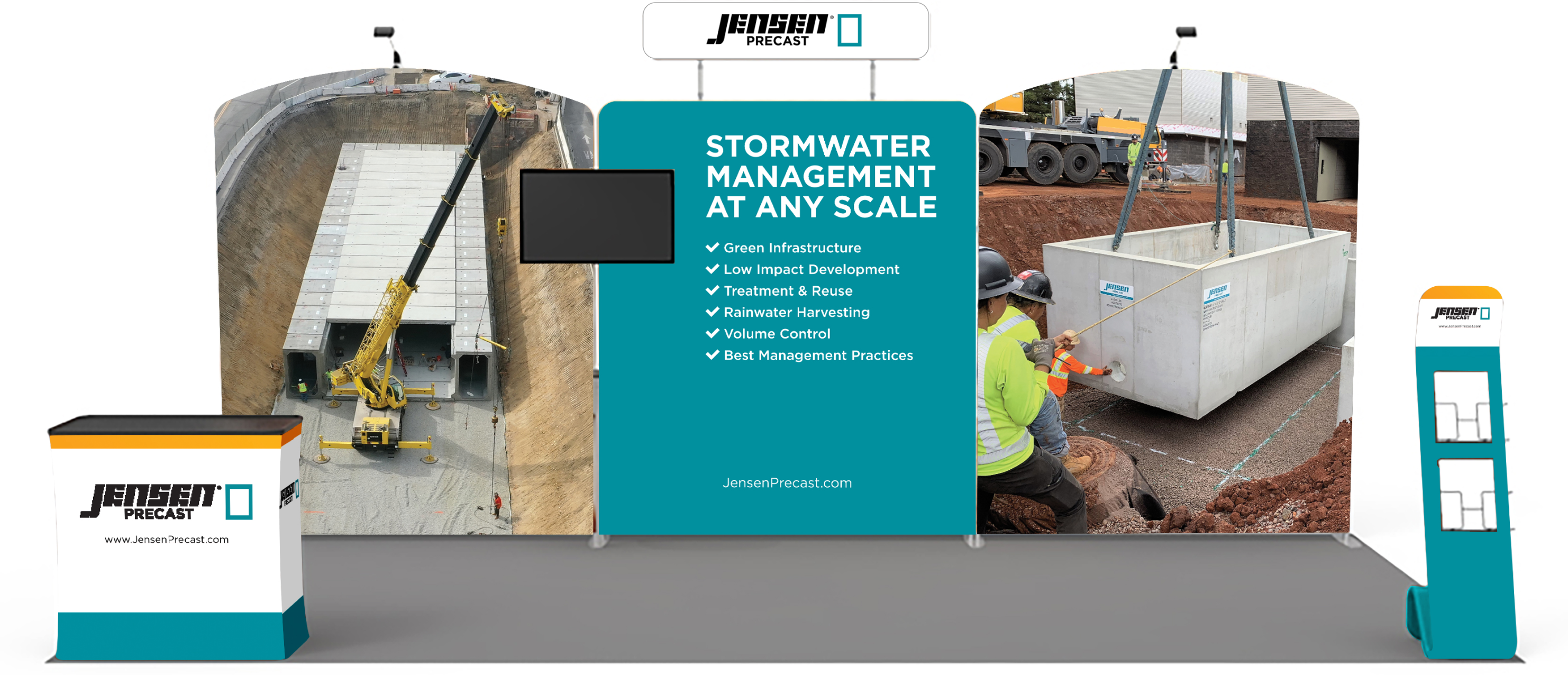 Jensen Precast tradeshow booth design