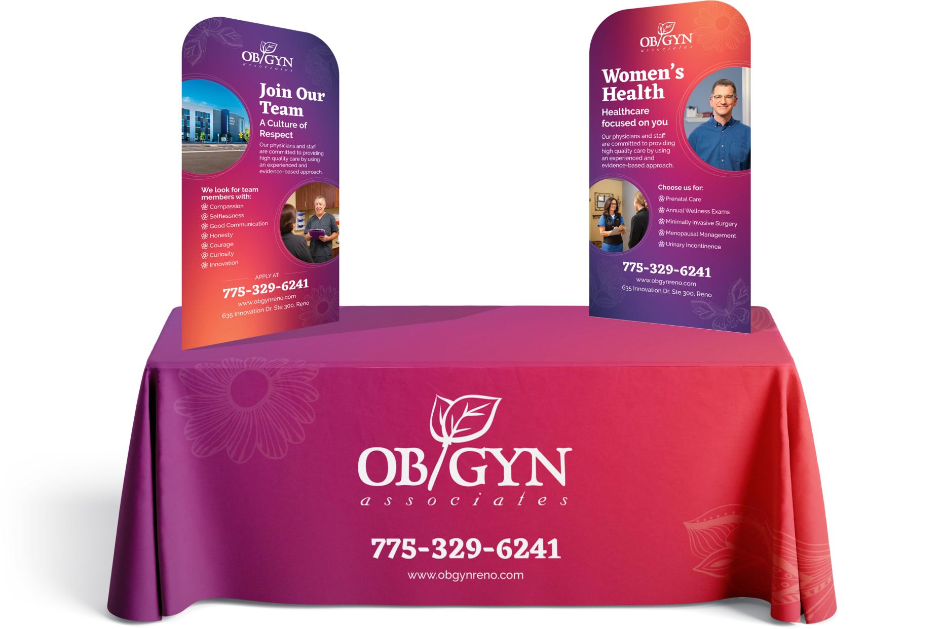 Tradeshow Booth for OBGYN Associates of Reno - Advertising Project