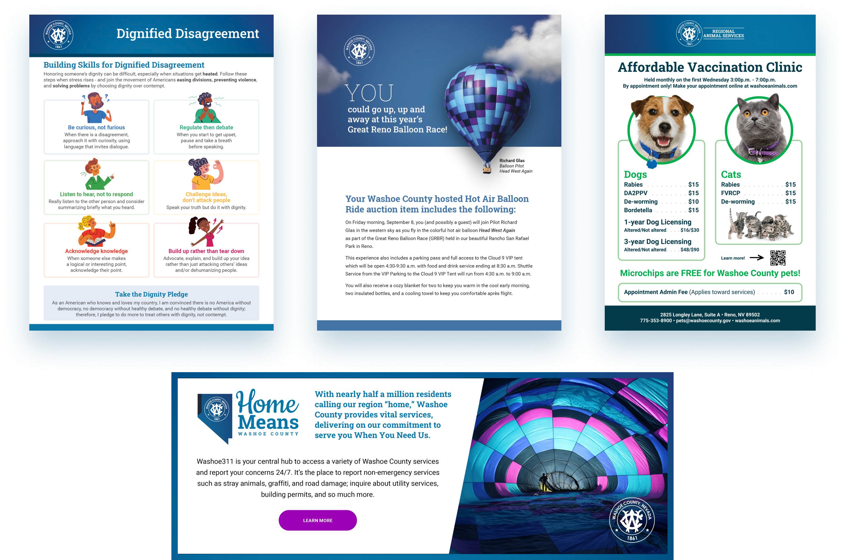 Washoe County Posters and Digital Banners