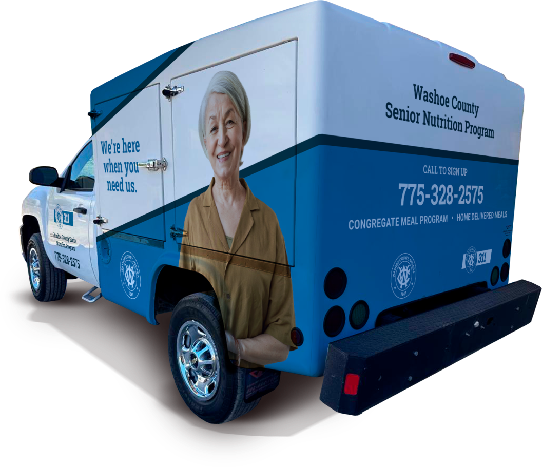 Washoe County Senior Services Meal Truck with design by MeshCreative