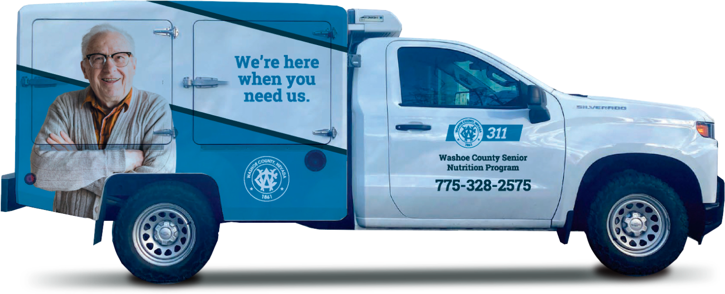 Washoe County Senior Services Meal Truck with design by MeshCreative
