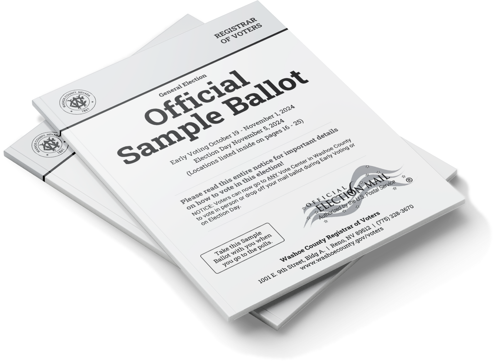 Washoe County Official Sample Ballots